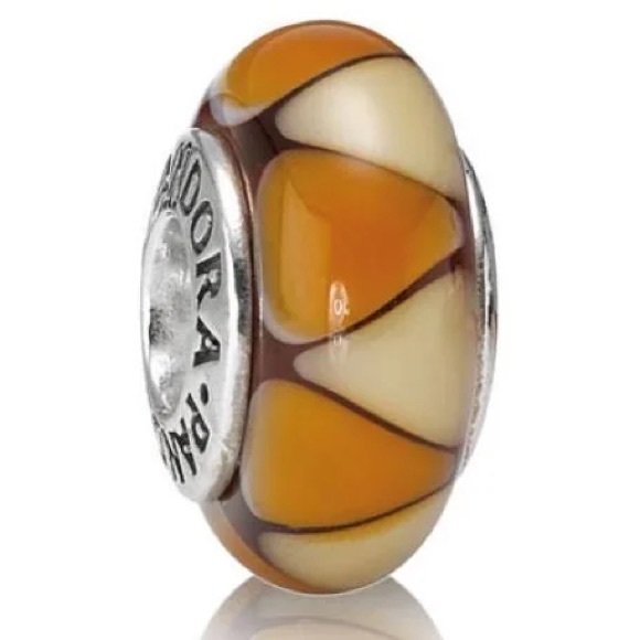 Pandora Jewelry - Orange Murano Glass Pandora Charm